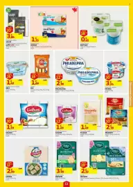 Folheto Auchan semana 38 Página 11: Queijo Emmental/ Pizza PRESIDENT €2,39, Queijo milhafre €2,19