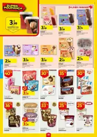Folheto Auchan semana 38 Página 16: Gelado Multipack Cornetto €3,49, Ferrero numa seleção de gelados