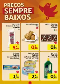 Folheto Auchan semana 38 Página 2: Posta de atum auchan ao natural €2,65, Cacetinho Integral €0,20