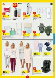 Folheto Auchan semana 38 Página 47: Cadeira auto vivitta €129,00, Inextenso Chinelos de Quarto €4,99