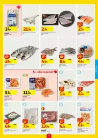 Folheto Auchan semana 38 Página 5: Polvo Nacional Brasmar €13,99, Lula Limpa €6,99