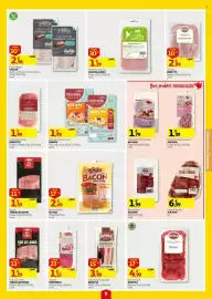 Folheto Auchan semana 38 Página 9: Guanciale Stagionato Beretta €3,99, Bacon terras do demo €1,59