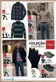 Folheto E.Leclerc | Moda e Beleza Página 6: Tisfaia polo de homem €11,95, Camisa de homem tissaia basics €7,95