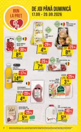 Catalog Mega Image săptămâna 38 Pagină 2: Mega lămâi ambalate €4,96, Zuzu lapte 3,5% grăsime €5,59