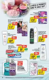 Catalog Mega Image săptămâna 38 Pagină 22: Dove gel de duș, deeply nourishing/replenishing/reviving €19,94