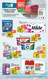 Catalog Mega Image săptămâna 38 Pagină 23: Finish quantum detergent €99,99, Milde hârtie igienică relax purple €23,82