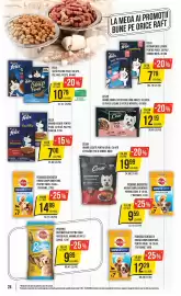 Catalog Mega Image săptămâna 38 Pagină 24: Felix hrană uscată pentru pisici, cu vită, pui/pui, curcan €7,00