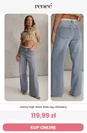 Renee magazyn tydzień 38 Strona 11: Jeansy High Waist Wide Leg z bawełną Reneé €119,99