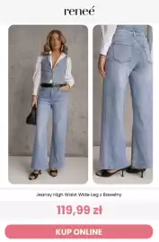 Renee magazyn tydzień 38 Strona 12: Jeansy High Waist Wide Leg z bawełny Reneé €119,99