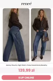 Renee magazyn tydzień 38 Strona 5: Jeansy Slouchy High Waist z dużą zawartością bawełny Renee €139,99