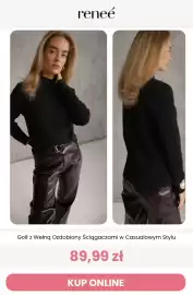 Renee magazyn tydzień 38 Strona 3: Golf z wełną ozdobiony ściągaczami w casualowym stylu Reneé €89,99