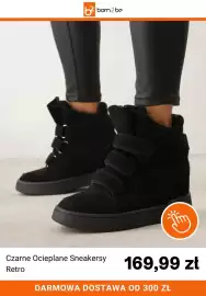 Born2be gazetka tydzień 38 Strona 12: Czarne ocieplane sneakersy Retro €169,99
