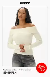 Cropp gazetka Strona 4: Prążkowany sweter z odkrytymi ramionami Cropp €89,99