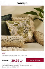 Home&You gazetka tydzień 38 Strona 12: Poszewka z nadrukiem Zina 45x45 cm home & you €29,99
