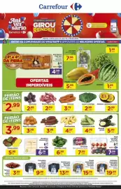 Folheto Carrefour Página 1: Claro - uva €7,99, Beterraba €2,99