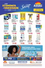 Encarte Assaí Atacadista semana 38 Página 1: Clean - escova dental 1-2- 3 €9,99, Secret - desodorante €22,49