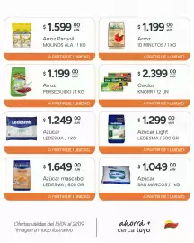 Catálogo El Milagro Mayorista semana 38 Página 10: Ledesma azúcar light €1.299,00, Ledesma azúcar clásica €1.249,00