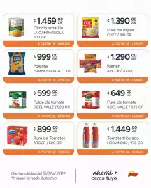 Catálogo El Milagro Mayorista semana 38 Página 12: Pampa blanca polenta €99.900,00, S.del Valle pulpa de tomate €599,00