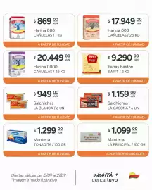 Catálogo El Milagro Mayorista semana 38 Página 13: Cañuelas harina 0000 €20.449,00, Cañuelas harina 000 €17.949,00