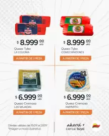 Catálogo El Milagro Mayorista semana 38 Página 2: Comechingones queso tybo €8.999,00, La colonia queso tybo €8.999,00
