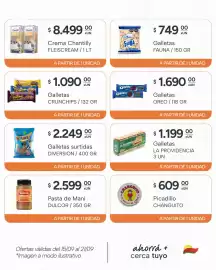 Catálogo El Milagro Mayorista semana 38 Página 7: Crunchips galletas €1.090,00, Diversion galletas surtidas €2.249,00