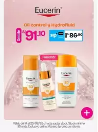 Catálogo Mifarma semana 38 Página 4: Eucerin oil control y hydrofluid €86,90