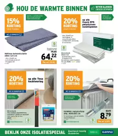GAMMA folder Pagina 26: Métisse katoenisolatie €64,22, Coeck EPS polystyreen isolatieplaten €15,97