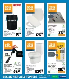 GAMMA folder Pagina 3: Atlantic duoblok Nash wit €129,00, Tiger wc-bril Amadora wit €24,99