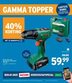 GAMMA folder Pagina 6: Bosch 18V accu boormachine Easydrill 18V-38 €59,99
