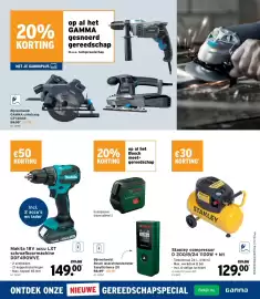 GAMMA folder Pagina 7: Makita 18v accu lxt schroefboormachine ddf490wve €149,00