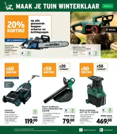 GAMMA folder Pagina 9: Bosch hakselaar AXT 25 TC €469,00, Elektrische kettingzaag €79,99