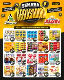 Encarte Juzan semana 38 Página 2: Bolinho kim 70g €2,99, Leite em pó gloria integral €12,98