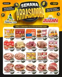 Encarte Juzan semana 38 Página 3: Linguica calabresa ou mista fina aurora kg €22,99, Salsicha hot dog €8,98