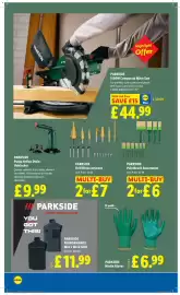 Lidl leaflet week 38 Page 16: Parkside 1500w Compound Mitre Saw €44,99, Parkside Nitrile Gloves €6,99