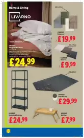 Lidl leaflet week 38 Page 18: Livarno deep pile rug €29,99, Livarno Polygiene Duo Duvet €24,99
