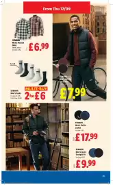 Lidl leaflet week 38 Page 21: Esmara Men's Flannel Shirt €6,99, Esmara Men's Socks €6,00