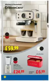 Lidl leaflet week 38 Page 24: Silvercrest 600w Jug Blender €24,99, Silvercrest bread bin €6,99