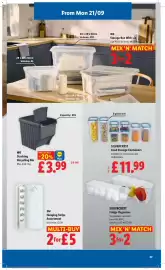Lidl leaflet week 38 Page 27: 3M hanging strips assortment €5,00, Silvercrest fridge organiser €2,00