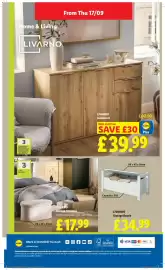 Lidl leaflet week 38 Page 28: Livarno Storage Ottoman €17,99, Livarno storage bench €34,99