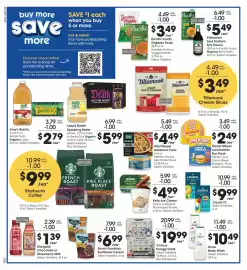QFC weekly ad week 38 Page 4: Pacific Foods Organic Soup €3,49, Amy's Burrito or Simple Truth Organic Juice €2,79