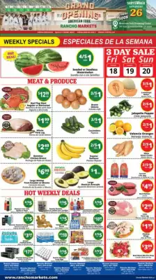 Rancho Markets weekly ad (valid until 21-09)