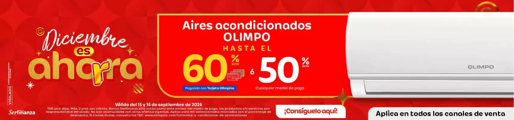 Olímpica (válido hasta 16-09)