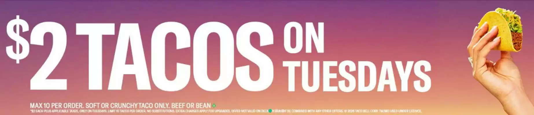 Taco Bell (valid until 1-10)
