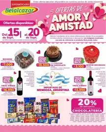 Catálogo Belalcazar semana 38 Página 1: Muffin decorado €3.100,00, Brownie €7.000,00