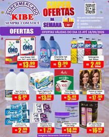 Folheto Supermercado Kibe Página 4: Amaciantes ypê fragâncias €9,99, Lava Roupas OMO €13,99