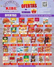 Folheto Supermercado Kibe Página 2: Logurte batavo integral €3,29, Sobrecoxa Perdigão Assa Fácil €19,99