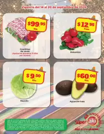 Folleto Super Aki semana 38 Página 5: Costillitas de cerdo €99,95, Aguacate hass €60,00