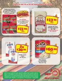 Folleto Super Aki semana 38 Página 6: La Costeña frijoles €11,00, Maizza harina de maíz €13,95