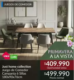 Catálogo Constructor Sodimac Página 5: Juego de comedor campania 6 sillas €409.990,00