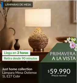 Catálogo Constructor Sodimac Página 8: Lámpara mesa ostiense €59.990,00